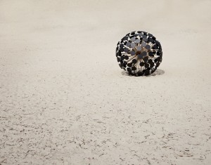 Massoud Hassani (Dutch, born Afghanistan 1983) Mine Kafon wind-powered deminer 2011 Bamboo and biodegradable plastics 87 x 87 x 87" (221 x 221 x 221 cm) Gift of the Contemporary Arts Council of the Museum of Modern Art Photo by Rene van der Hulst Massoud Hassani (Dutch, born Afghanistan 1983)
Mine Kafon wind-powered deminer 2011
Bamboo and biodegradable plastics
87 x 87 x 87" (221 x 221 x 221 cm)
Gift of the Contemporary Arts Council of the Museum of Modern Art
Photo by Rene van der Hulst