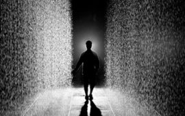 Rain Room. Random International. 2012. Photo courtesy of the artist. Rain Room. Random International. 2012. Photo courtesy of the artist.